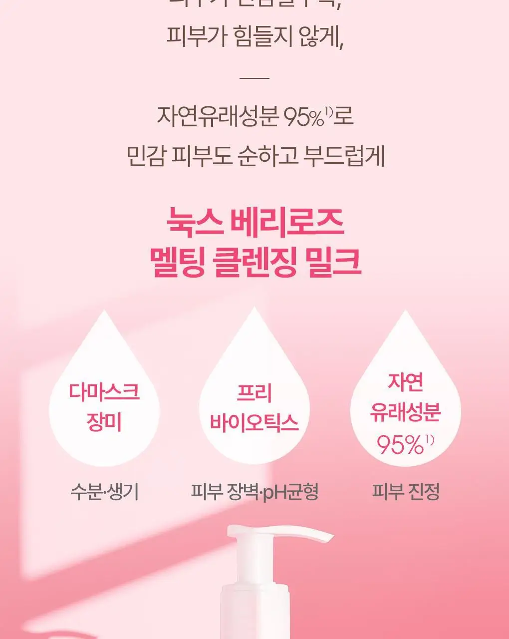 [리뉴얼] 눅스 베리로즈 클렌징 밀크 200ml 상세페이지 4